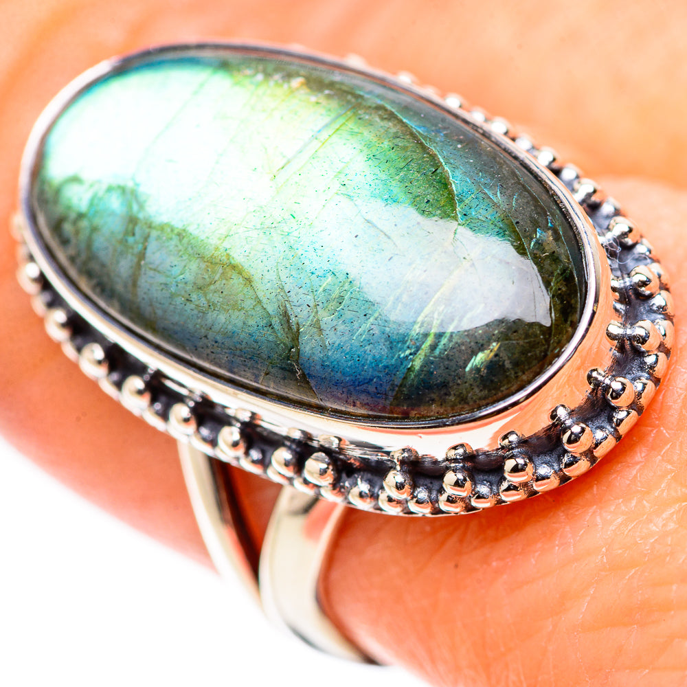 Labradorite Rings handcrafted by Anasilvercos - RING132958