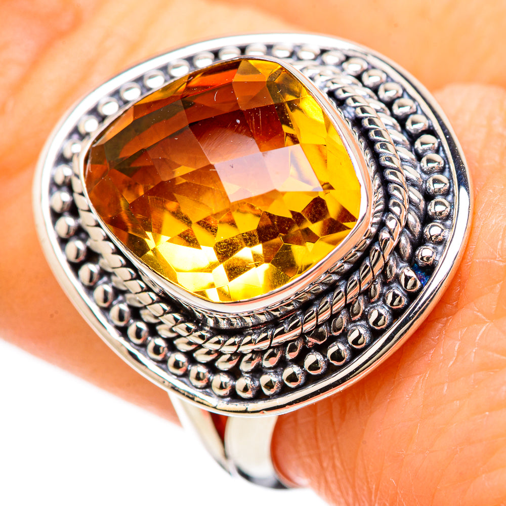 Citrine Rings handcrafted by Anasilvercos - RING132973