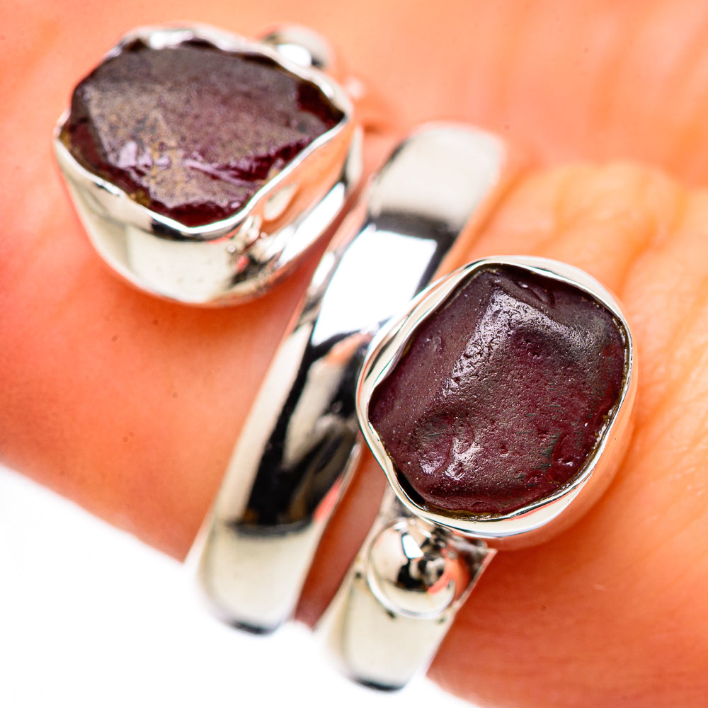 Garnet Rings handcrafted by Anasilvercos - RING132978