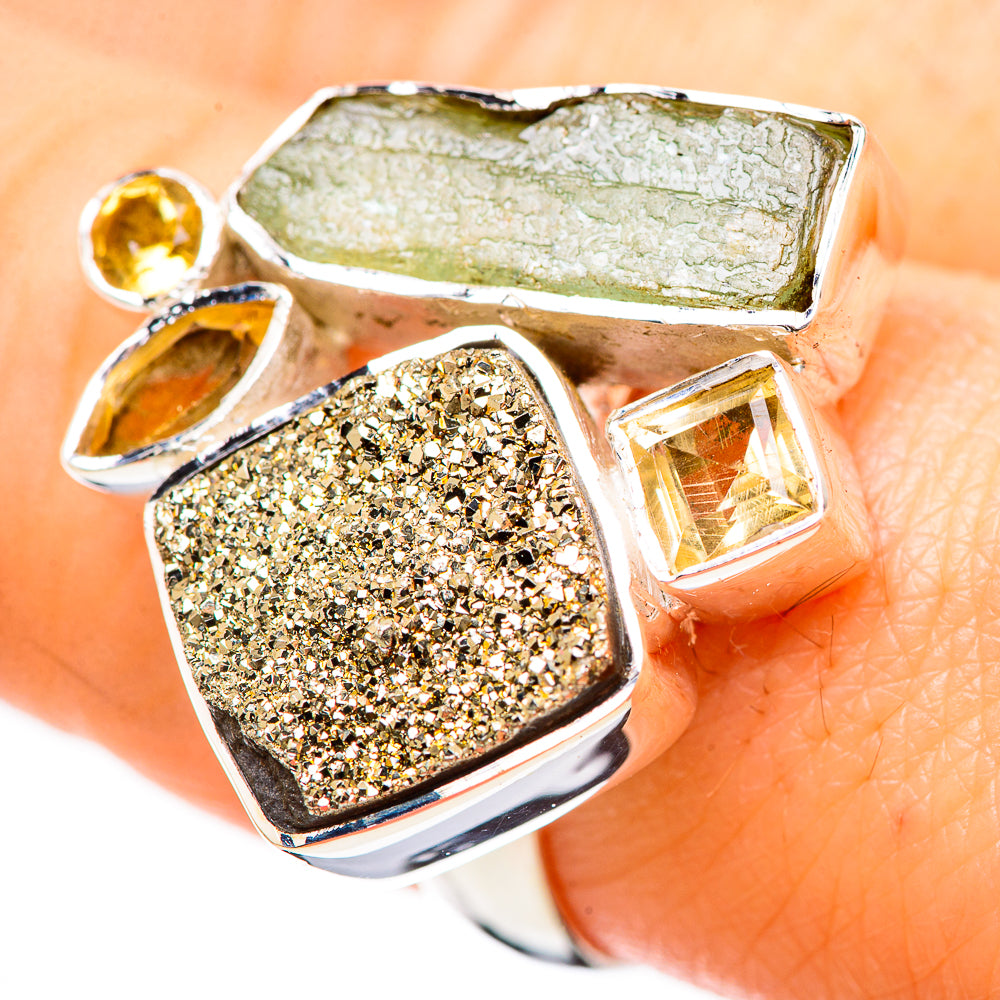 Metallic Druzy Rings handcrafted by Anasilvercos - RING132985