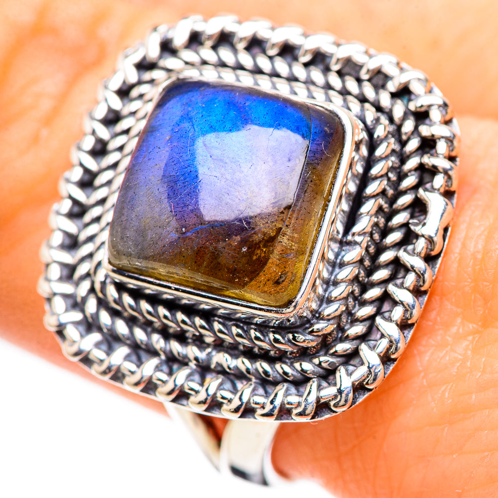 Labradorite Rings handcrafted by Anasilvercos - RING132995