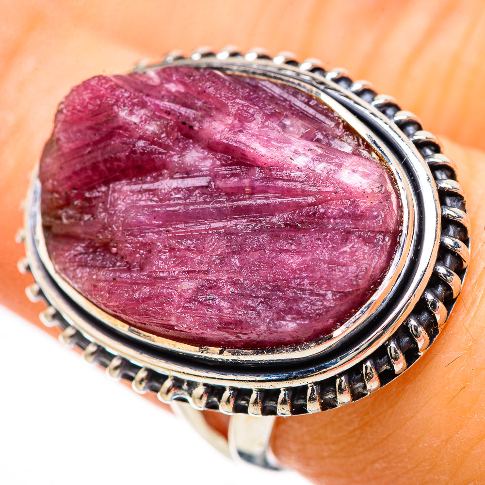 Pink Tourmaline Rings handcrafted by Anasilvercos - RING133001