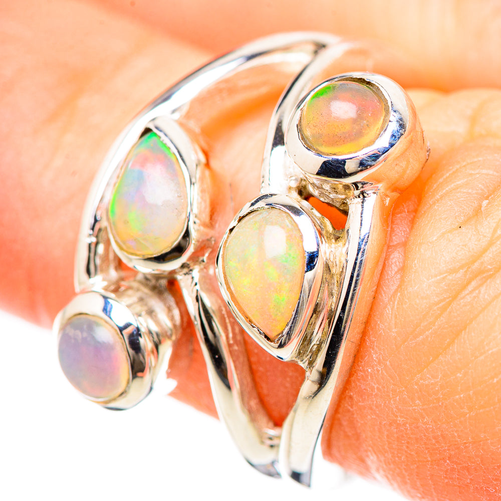 Ethiopian Opal Rings handcrafted by Anasilvercos - RING133013