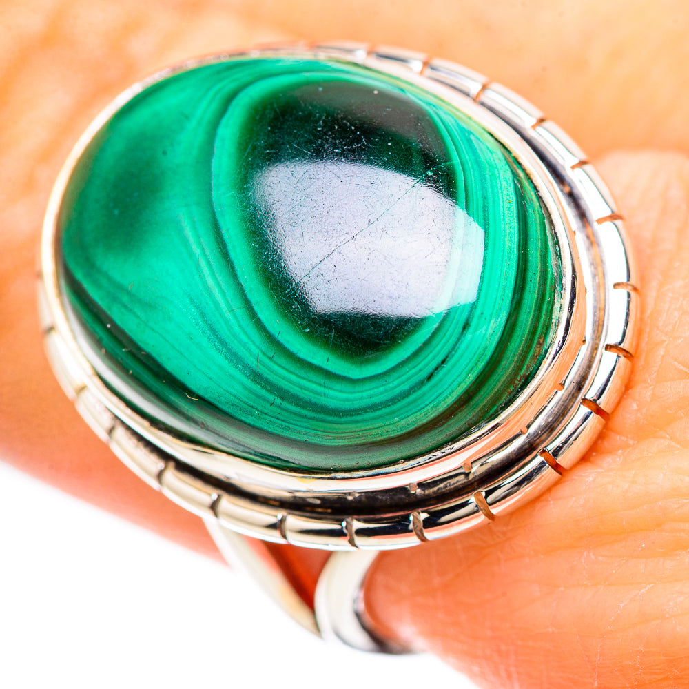 Malachite Rings handcrafted by Anasilvercos - RING133022