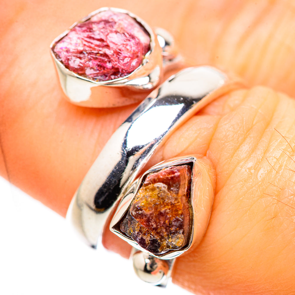 Pink Tourmaline Rings handcrafted by Anasilvercos - RING133026