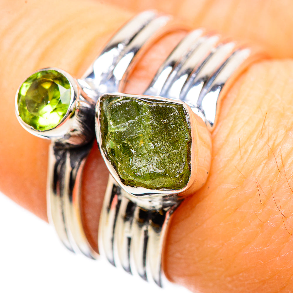 Peridot Rings handcrafted by Anasilvercos - RING133047