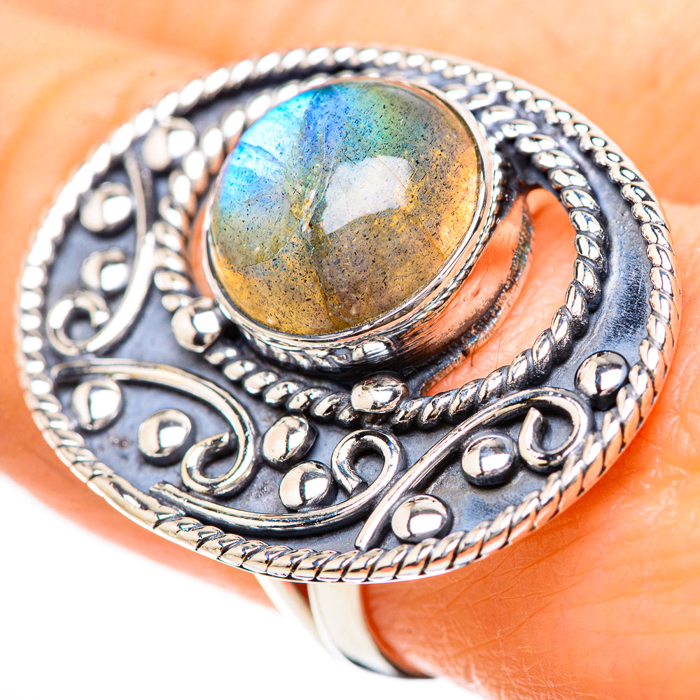 Labradorite Rings handcrafted by Anasilvercos - RING133078