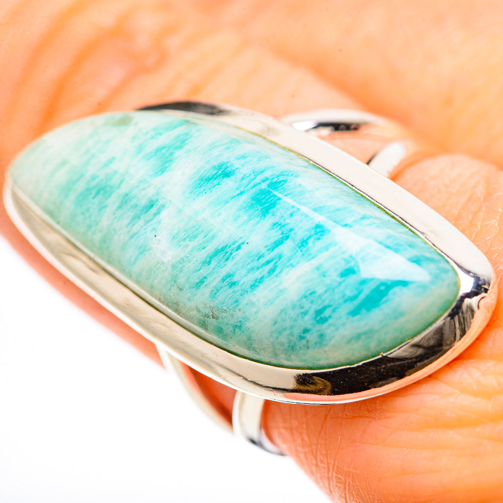 Amazonite Rings handcrafted by Anasilvercos - RING133088