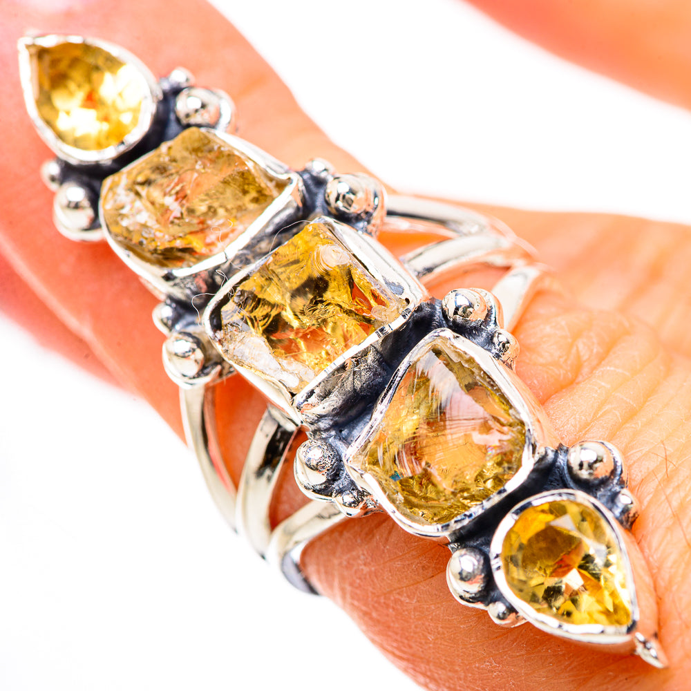 Citrine Rings handcrafted by Anasilvercos - RING133093