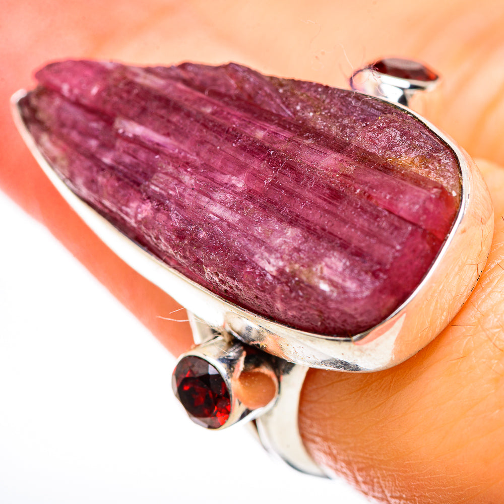 Pink Tourmaline Rings handcrafted by Anasilvercos - RING133096