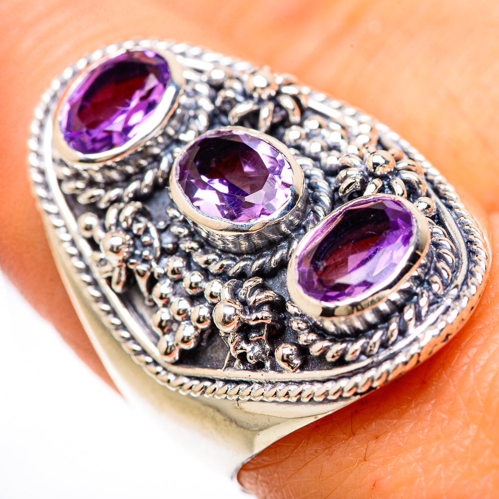Amethyst Rings handcrafted by Anasilvercos - RING133101