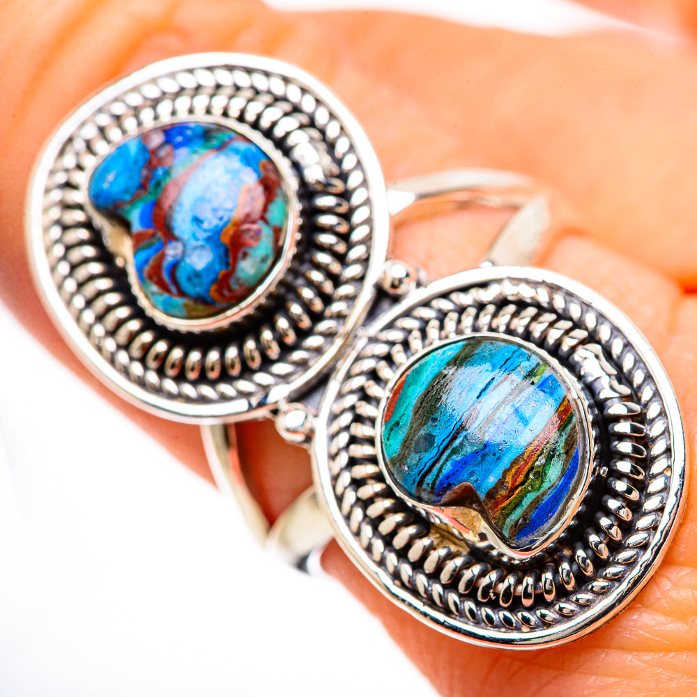 Rainbow Calsilica Rings handcrafted by Anasilvercos - RING133105