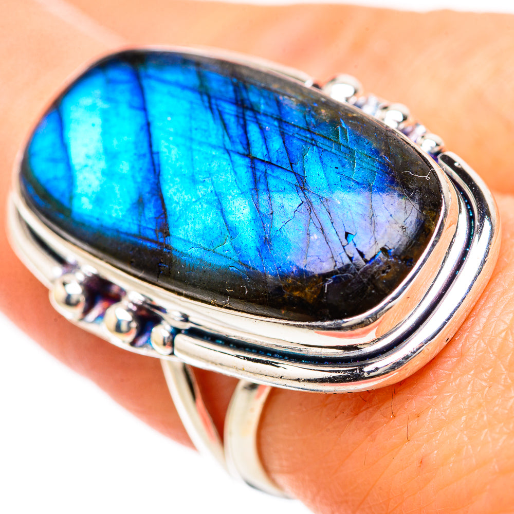 Labradorite Rings handcrafted by Anasilvercos - RING133118
