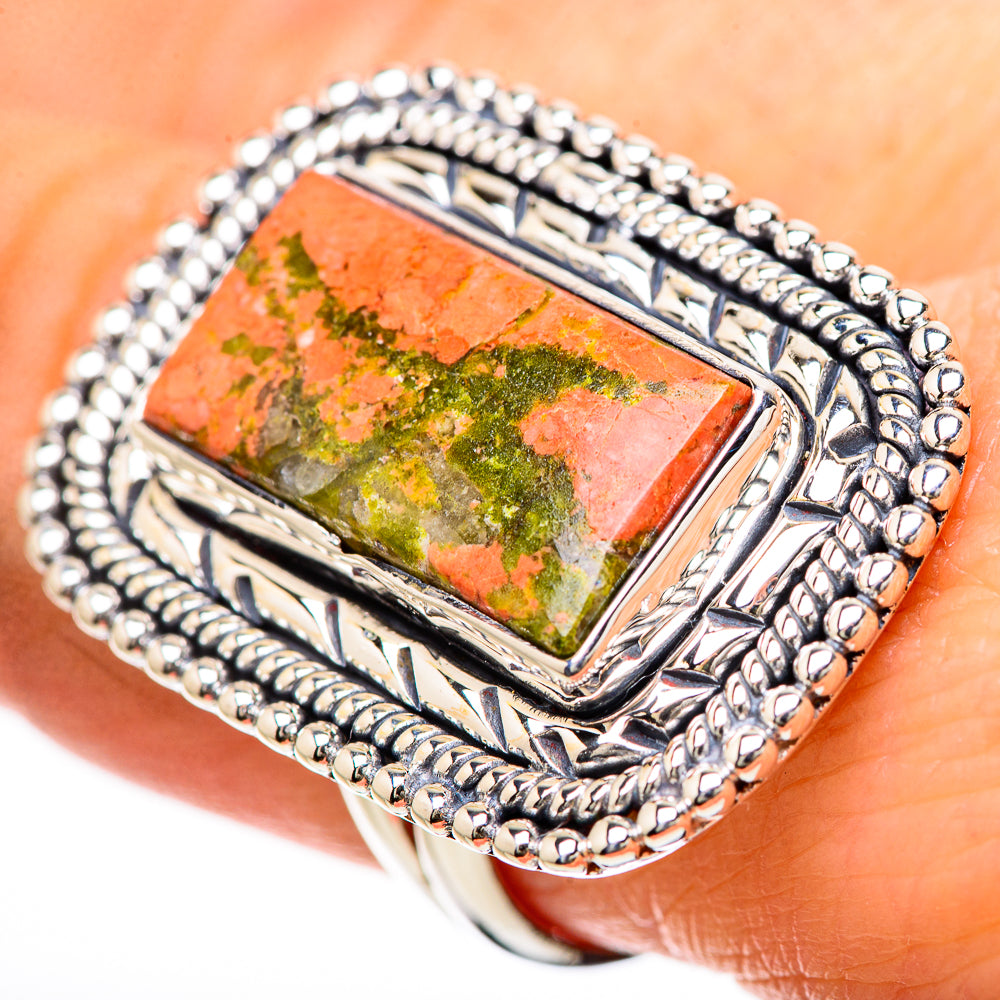 Unakite Rings handcrafted by Anasilvercos - RING133126