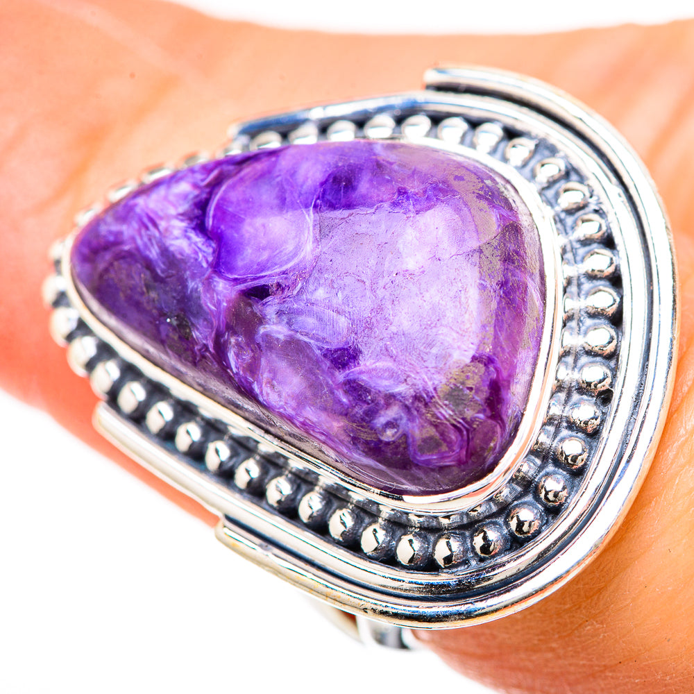 Charoite Rings handcrafted by Anasilvercos - RING133132