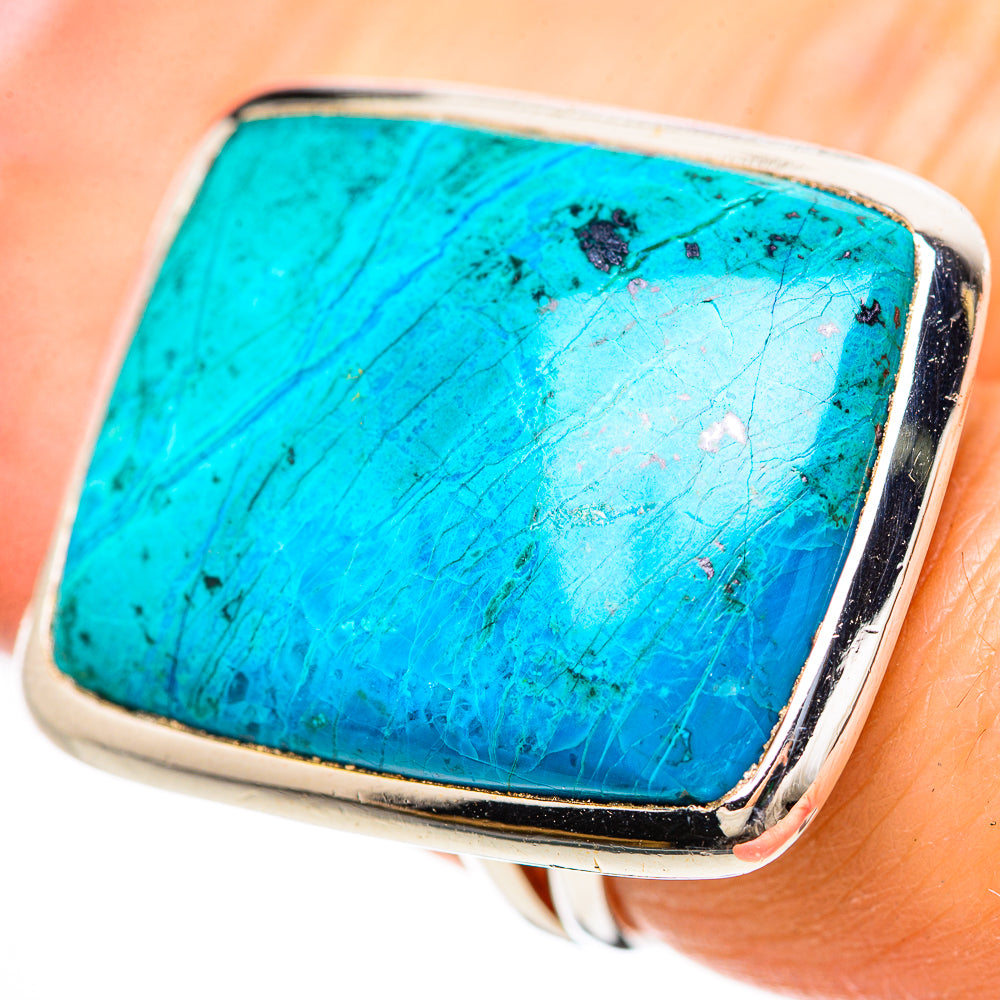 Chrysocolla Rings handcrafted by Anasilvercos - RING133142