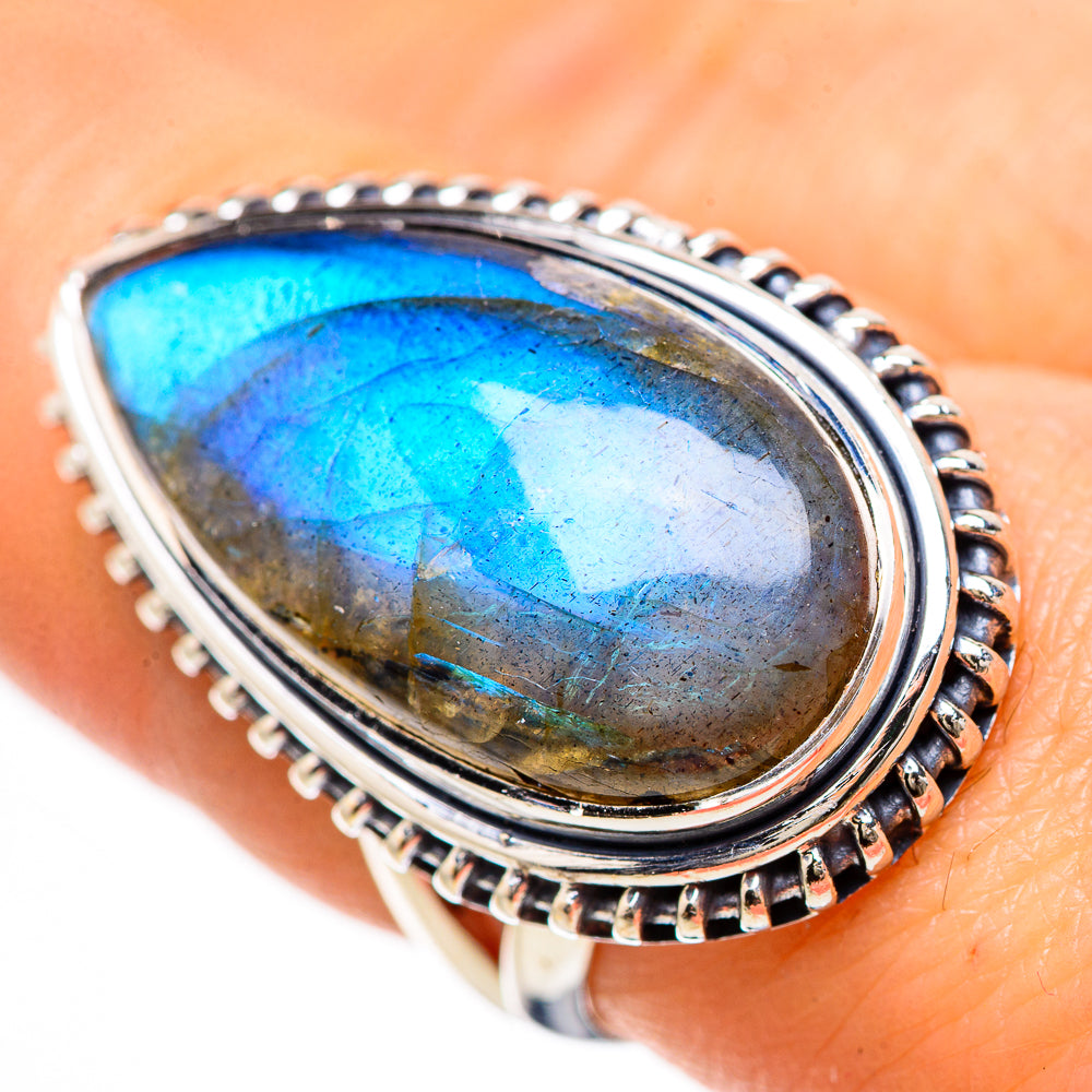 Labradorite Rings handcrafted by Anasilvercos - RING133144