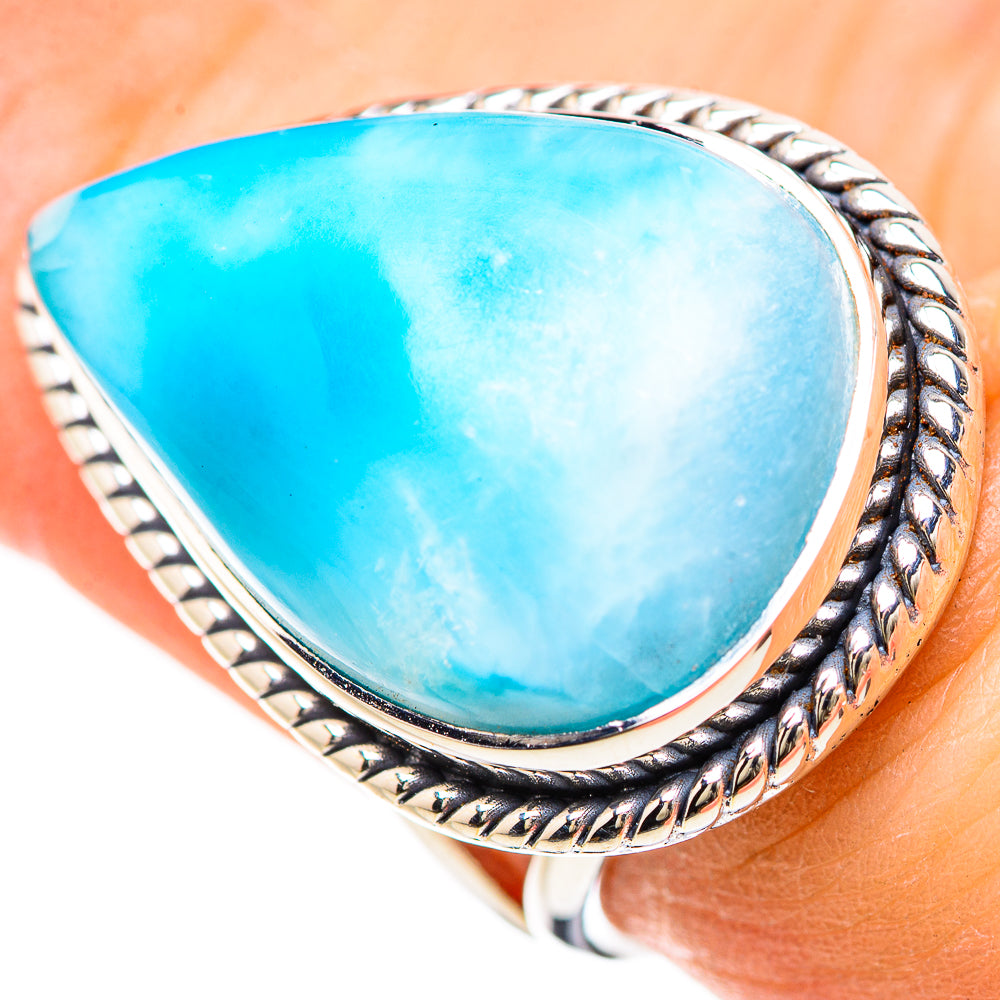 Larimar Rings handcrafted by Anasilvercos - RING133146