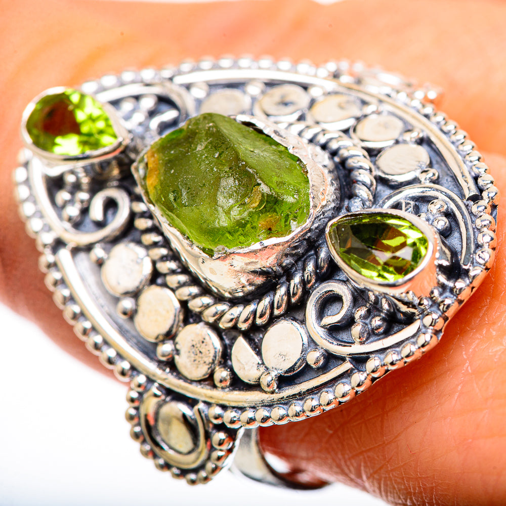 Peridot Rings handcrafted by Anasilvercos - RING133150