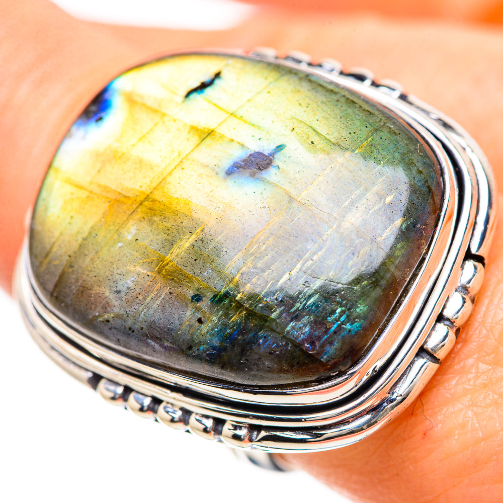 Labradorite Rings handcrafted by Anasilvercos - RING133154