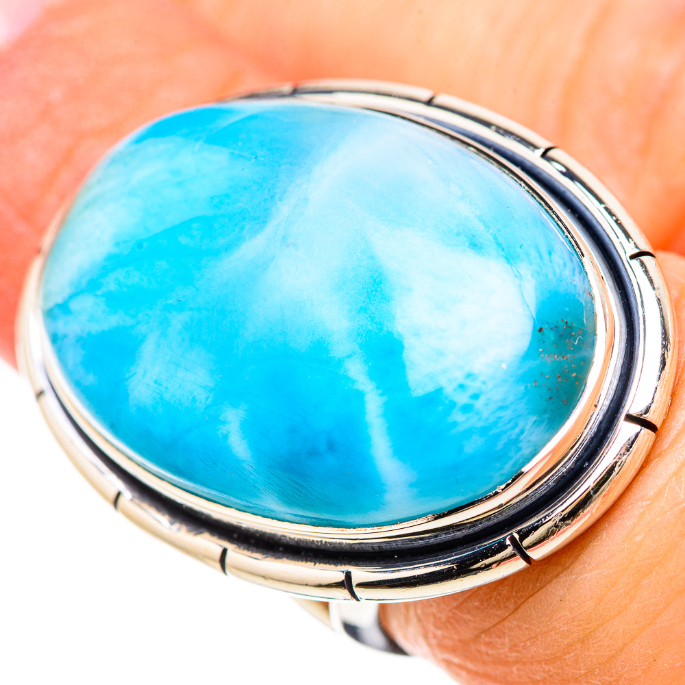 Larimar Rings handcrafted by Anasilvercos - RING133160