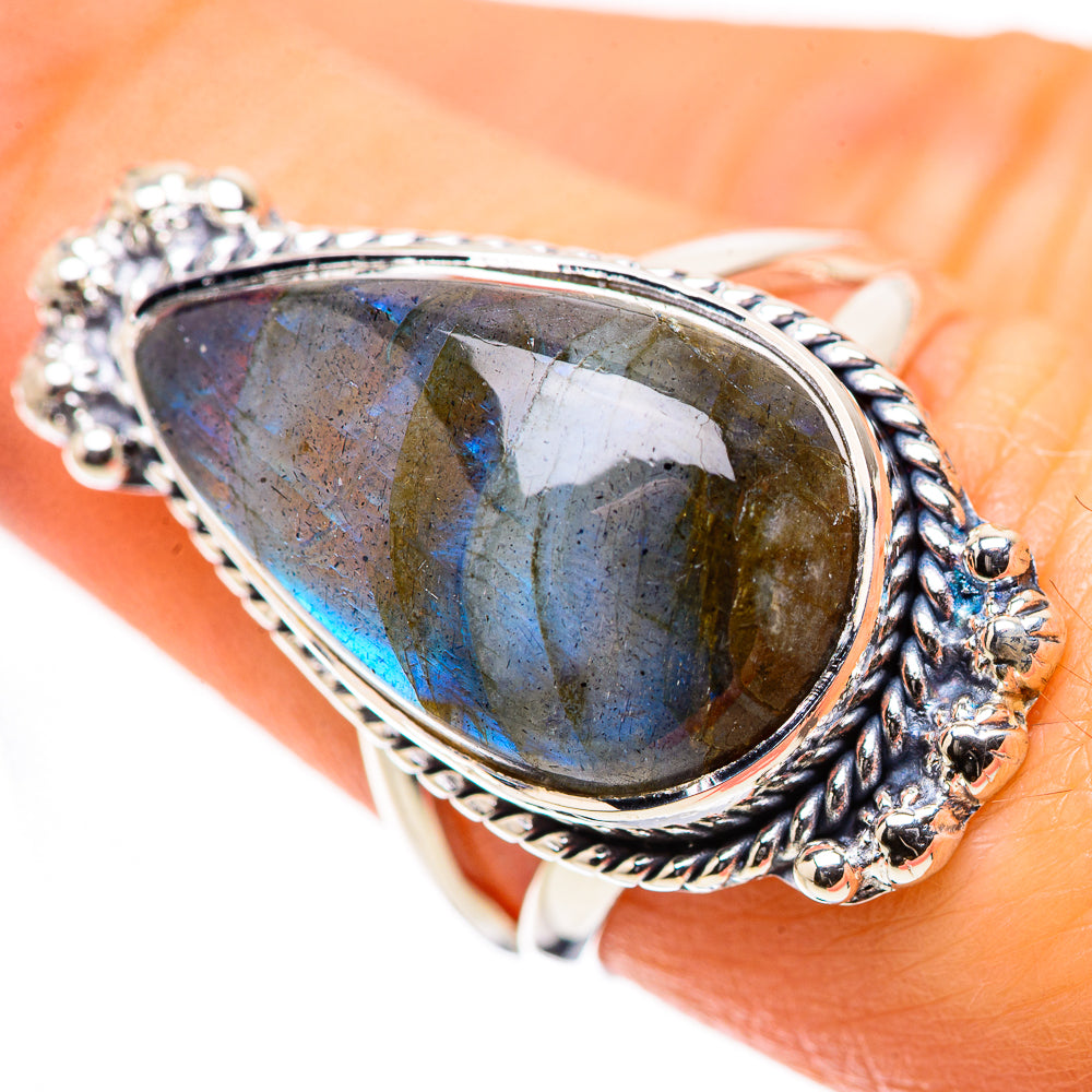 Labradorite Rings handcrafted by Anasilvercos - RING133166