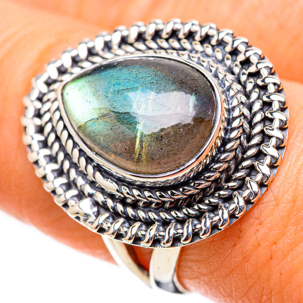 Labradorite Rings handcrafted by Anasilvercos - RING133168