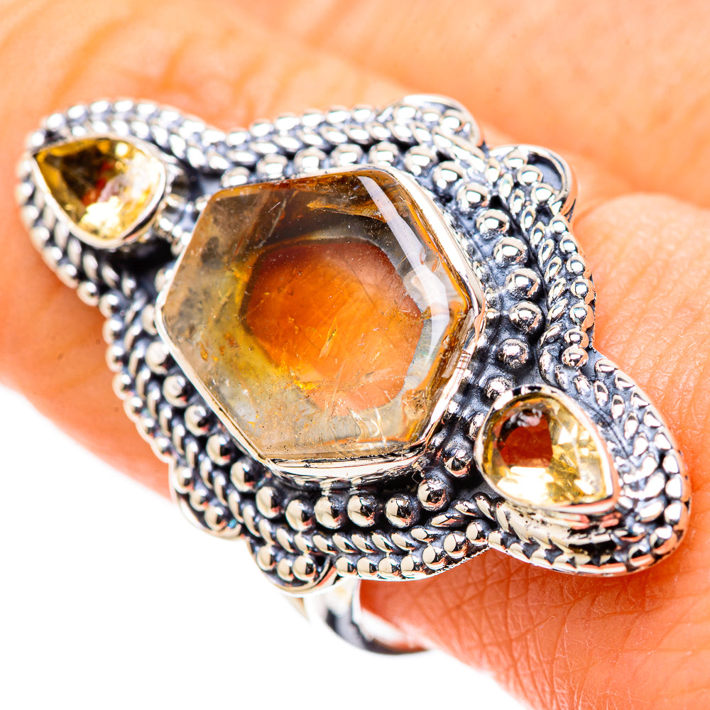 Citrine Rings handcrafted by Anasilvercos - RING133171