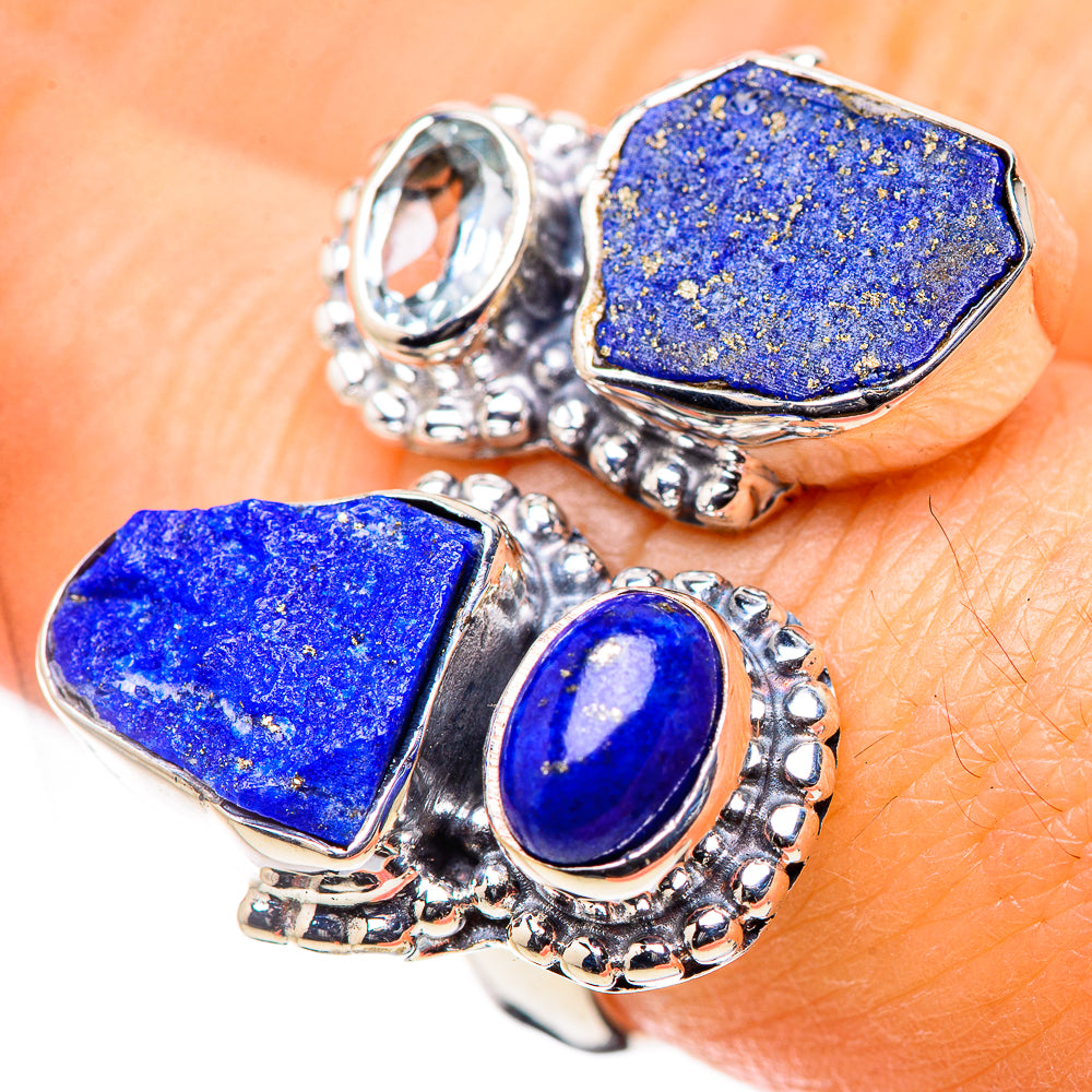 Lapis Lazuli Rings handcrafted by Anasilvercos - RING133192