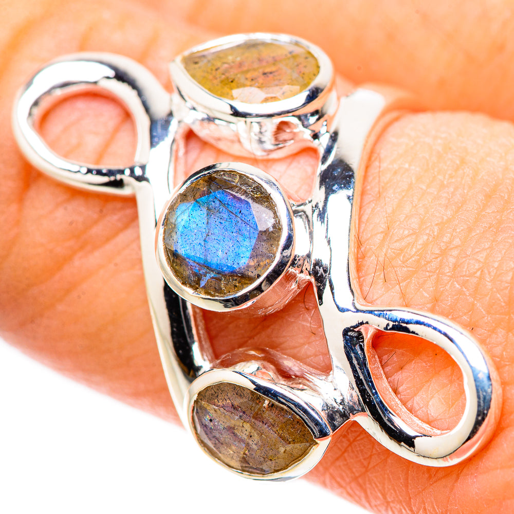 Labradorite Rings handcrafted by Anasilvercos - RING133193