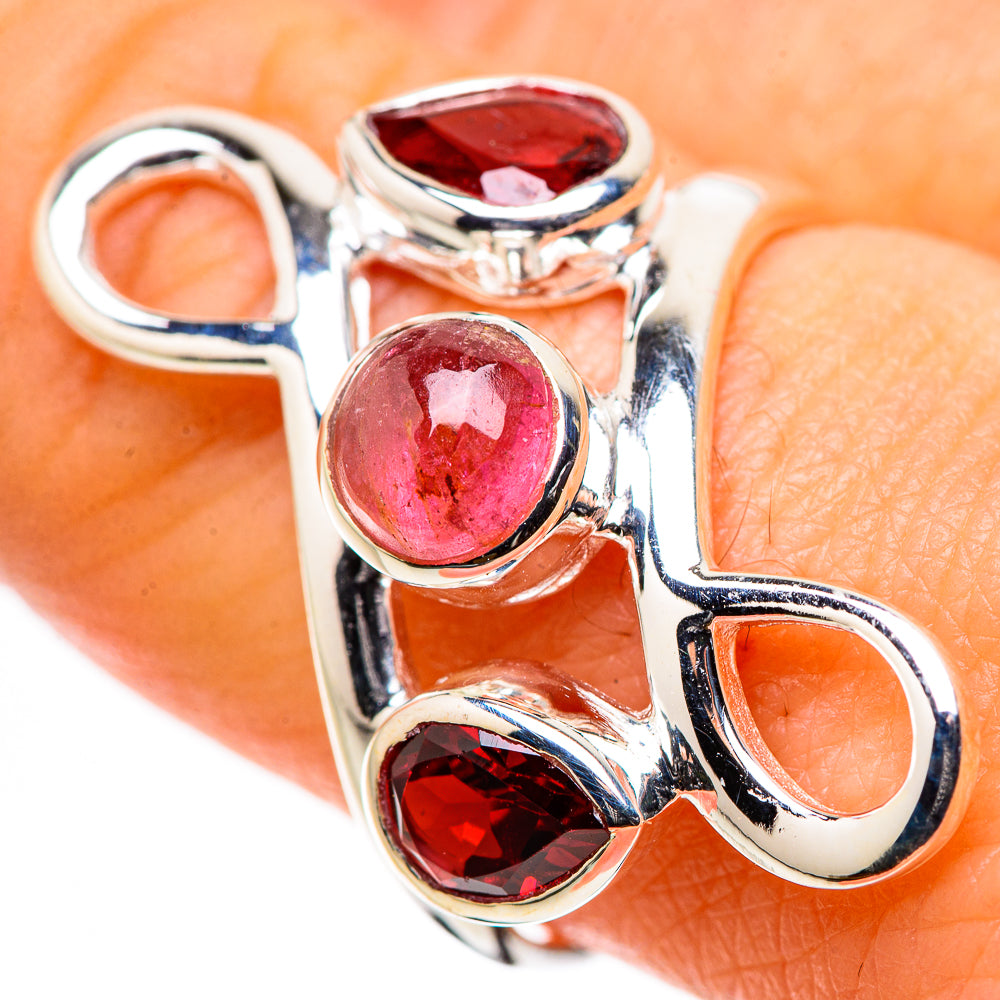Pink Tourmaline Rings handcrafted by Anasilvercos - RING133225