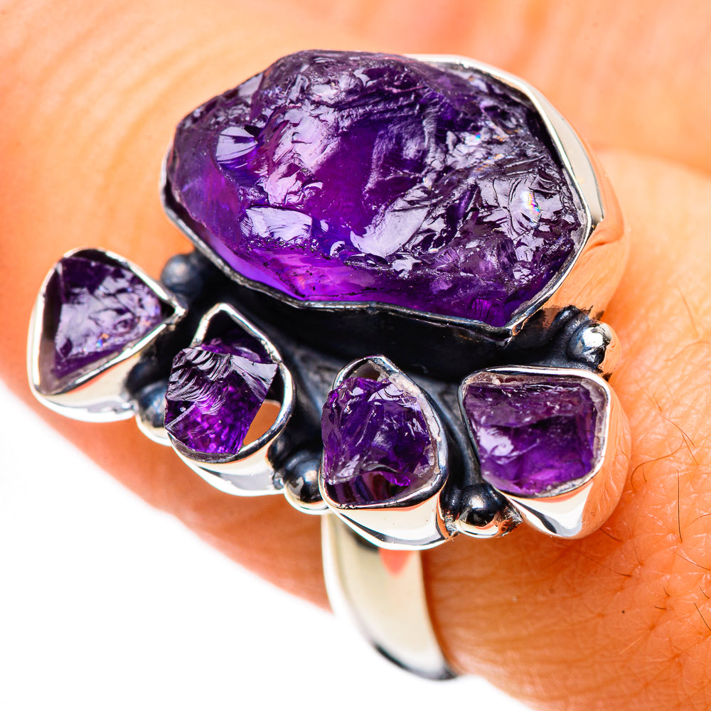 Amethyst Rings handcrafted by Anasilvercos - RING133226