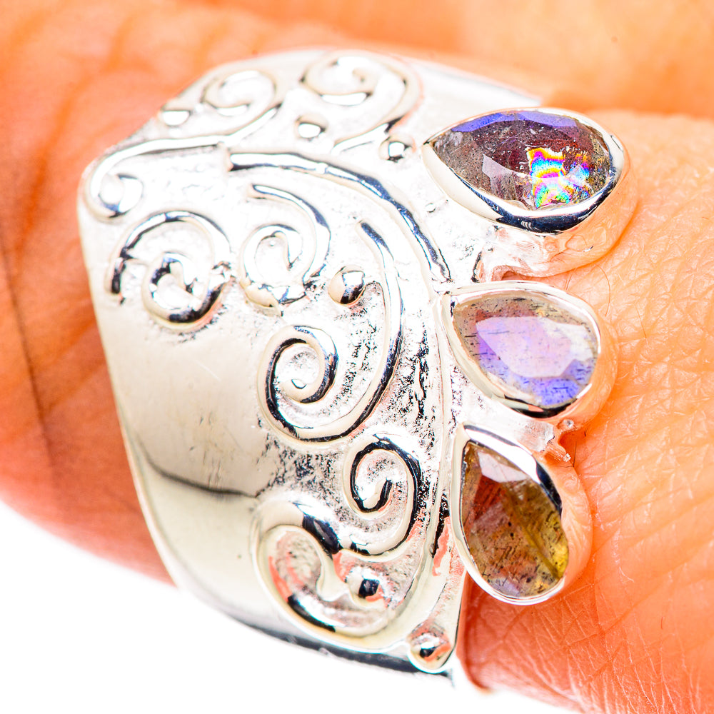 Labradorite Rings handcrafted by Anasilvercos - RING133238
