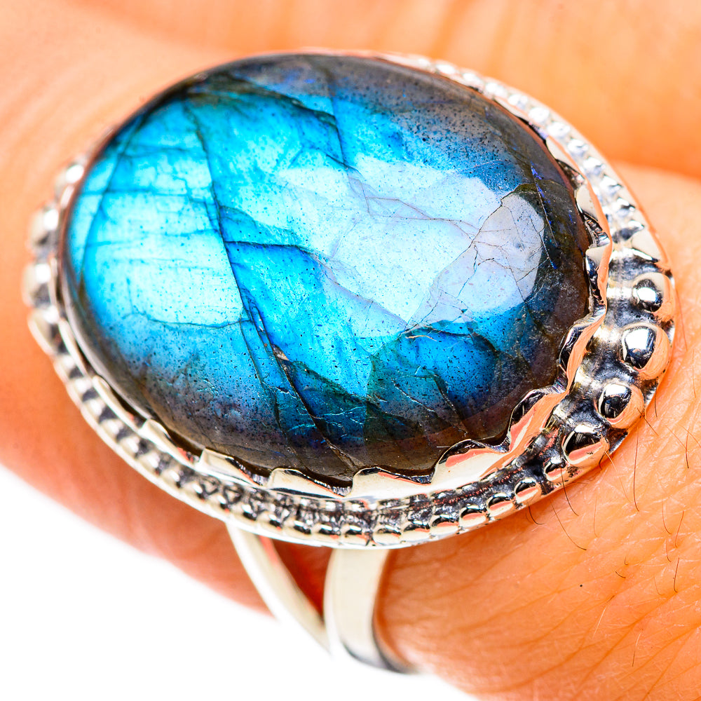 Labradorite Rings handcrafted by Anasilvercos - RING133242
