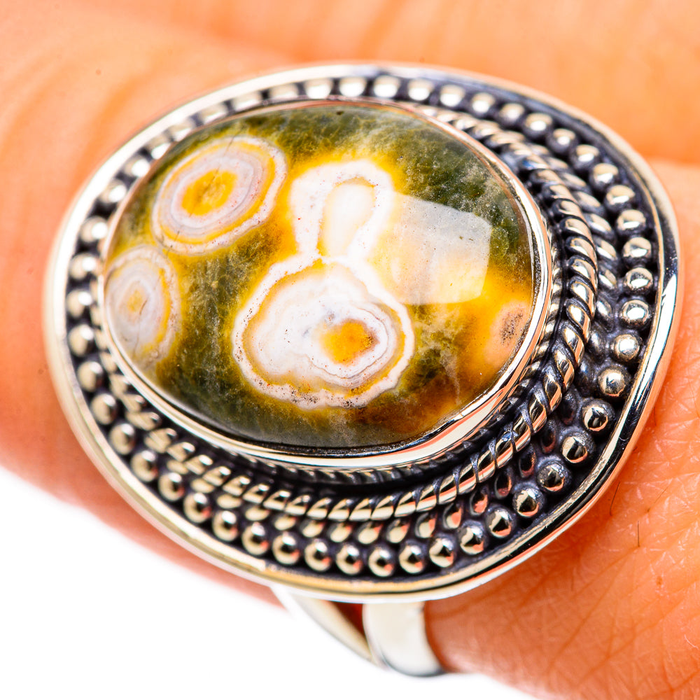 Ocean Jasper Rings handcrafted by Anasilvercos - RING133245
