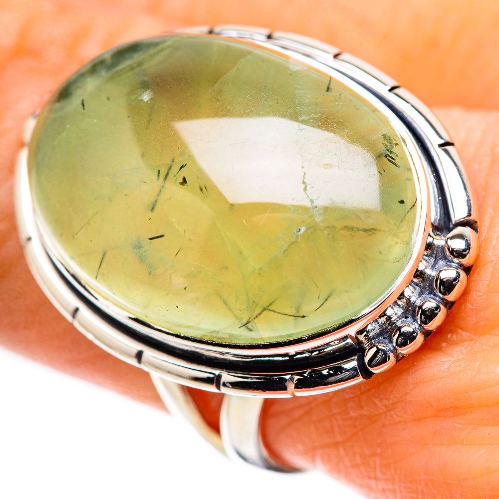 Prehnite Rings handcrafted by Anasilvercos - RING133264