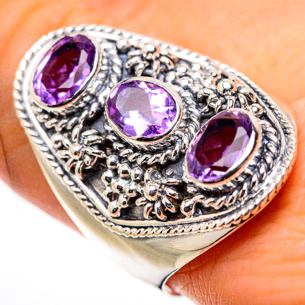 Amethyst Rings handcrafted by Anasilvercos - RING133269
