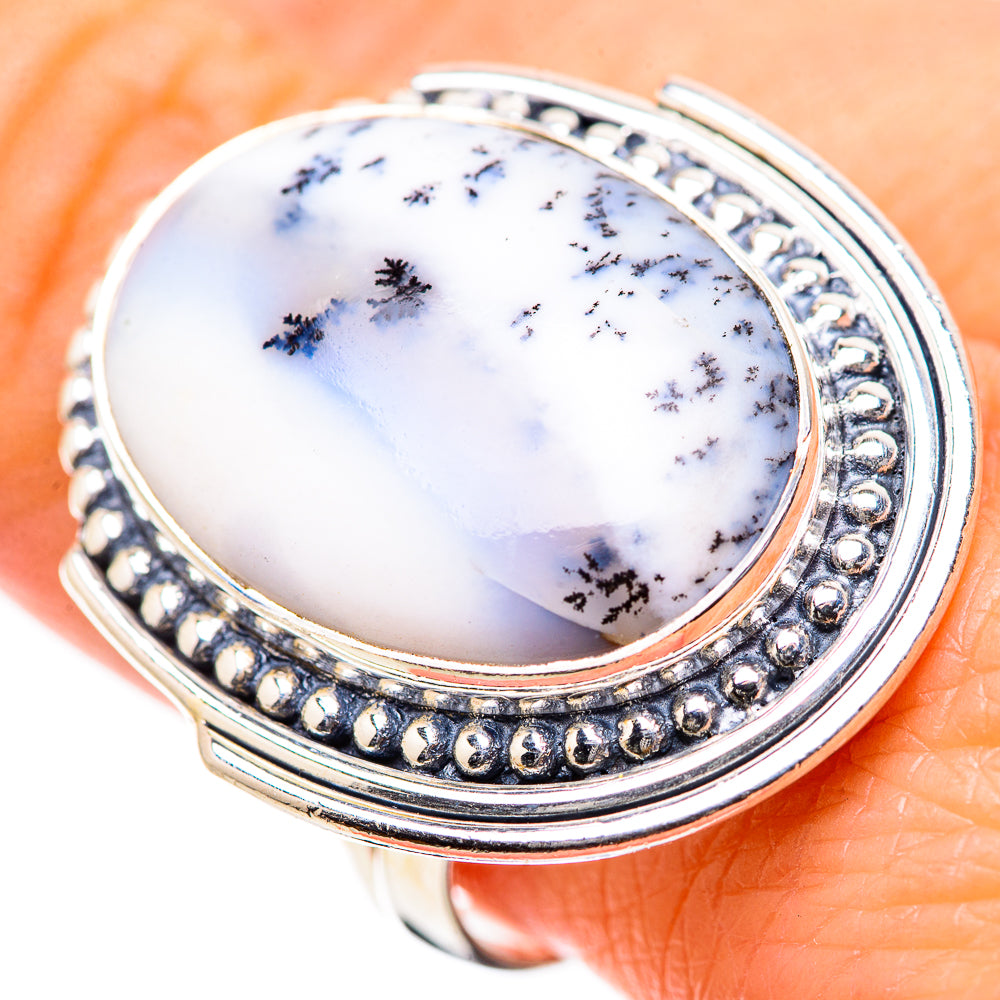 Dendritic Opal Rings handcrafted by Anasilvercos - RING133273