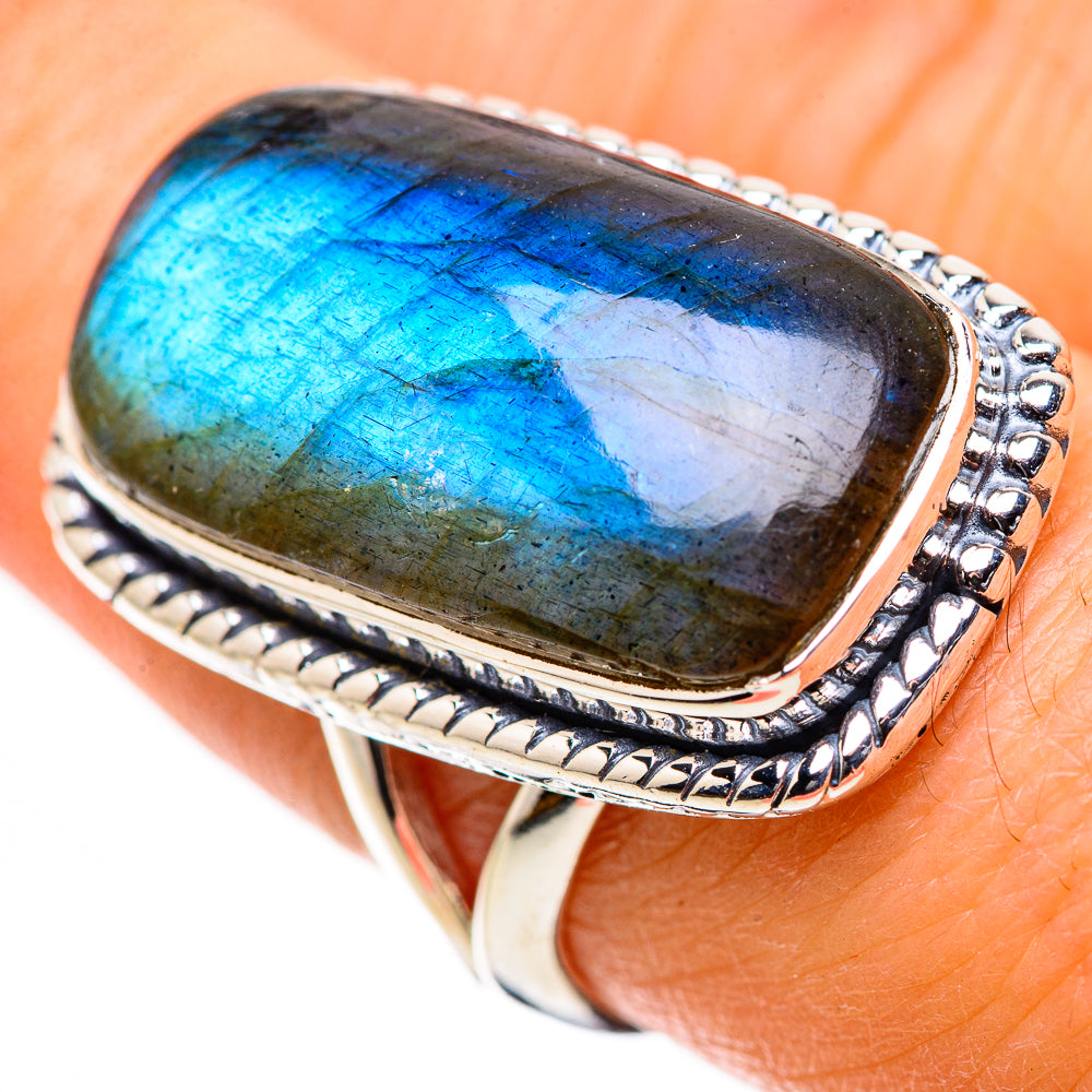 Labradorite Rings handcrafted by Anasilvercos - RING133284