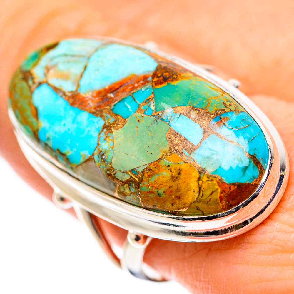 King Mohave Turquoise Rings handcrafted by Anasilvercos - RING133291