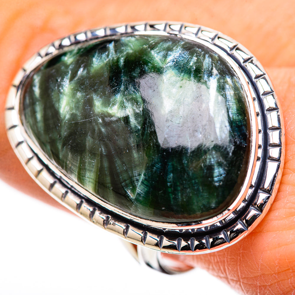 Seraphinite Rings handcrafted by Anasilvercos - RING133296