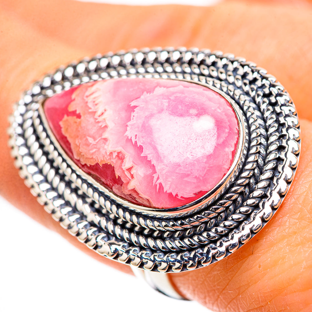 Rhodochrosite Rings handcrafted by Anasilvercos - RING133324