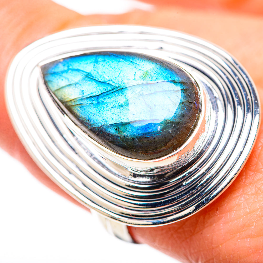 Labradorite Rings handcrafted by Anasilvercos - RING133331