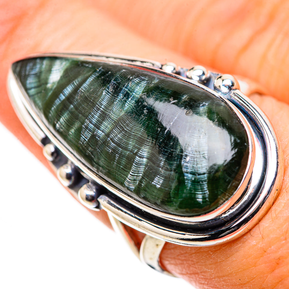 Seraphinite Rings handcrafted by Anasilvercos - RING133338