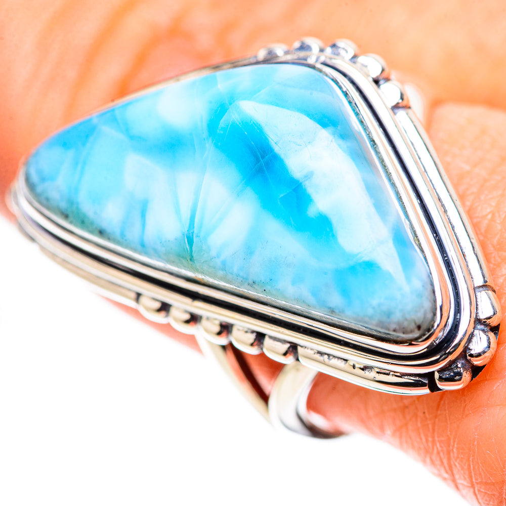 Larimar Rings handcrafted by Anasilvercos - RING133349