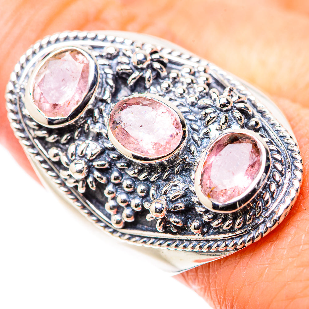 Rose Quartz Rings handcrafted by Anasilvercos - RING133357