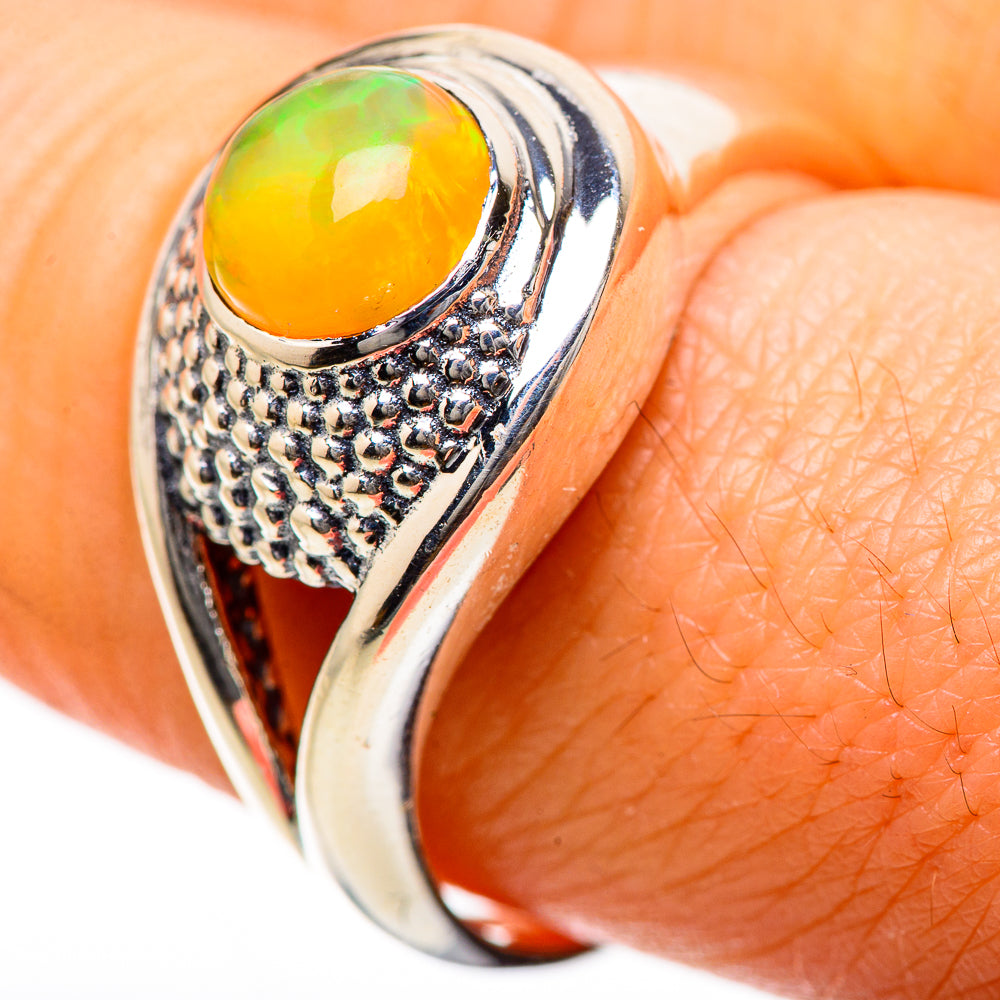 Ethiopian Opal Rings handcrafted by Anasilvercos - RING133405