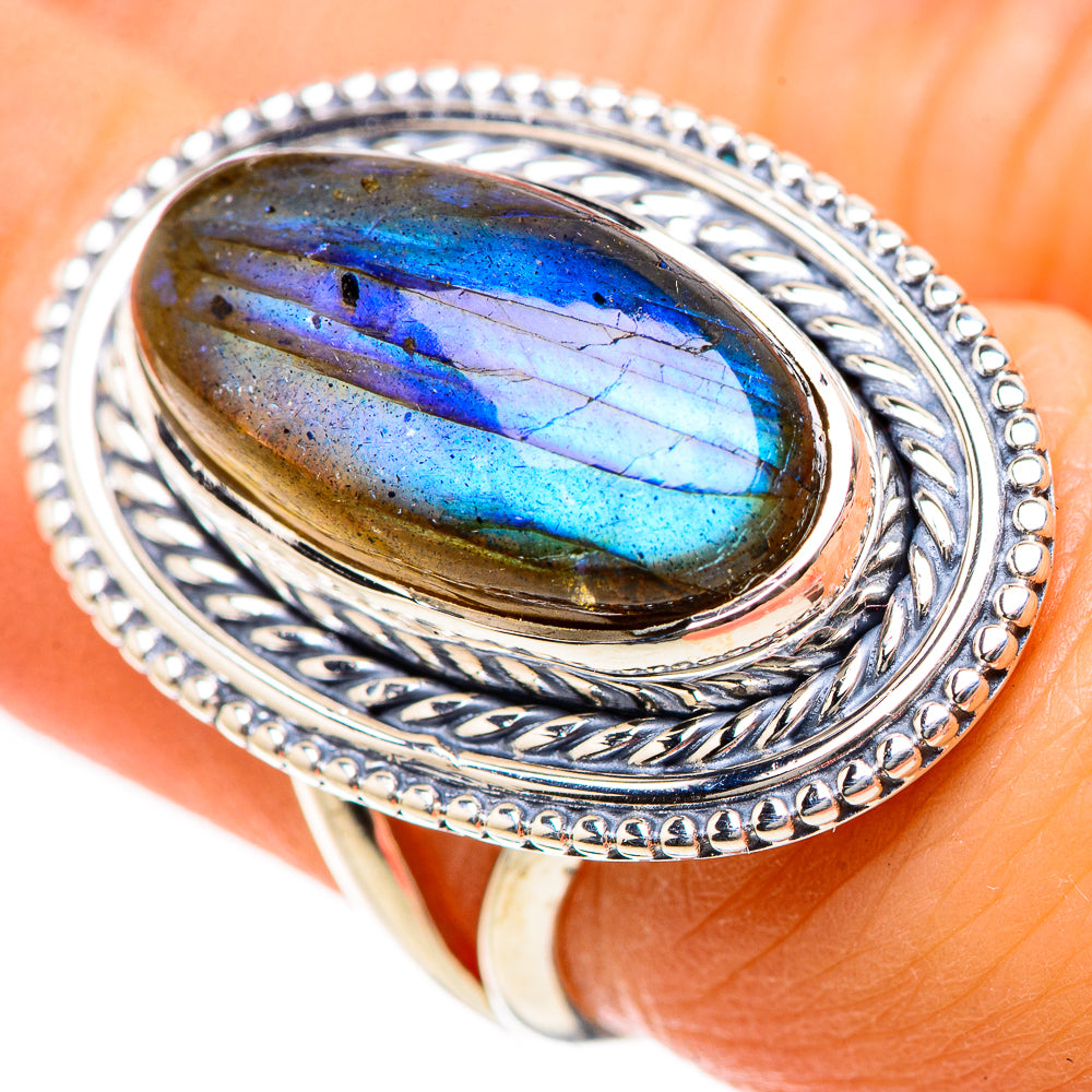 Labradorite Rings handcrafted by Anasilvercos - RING133407