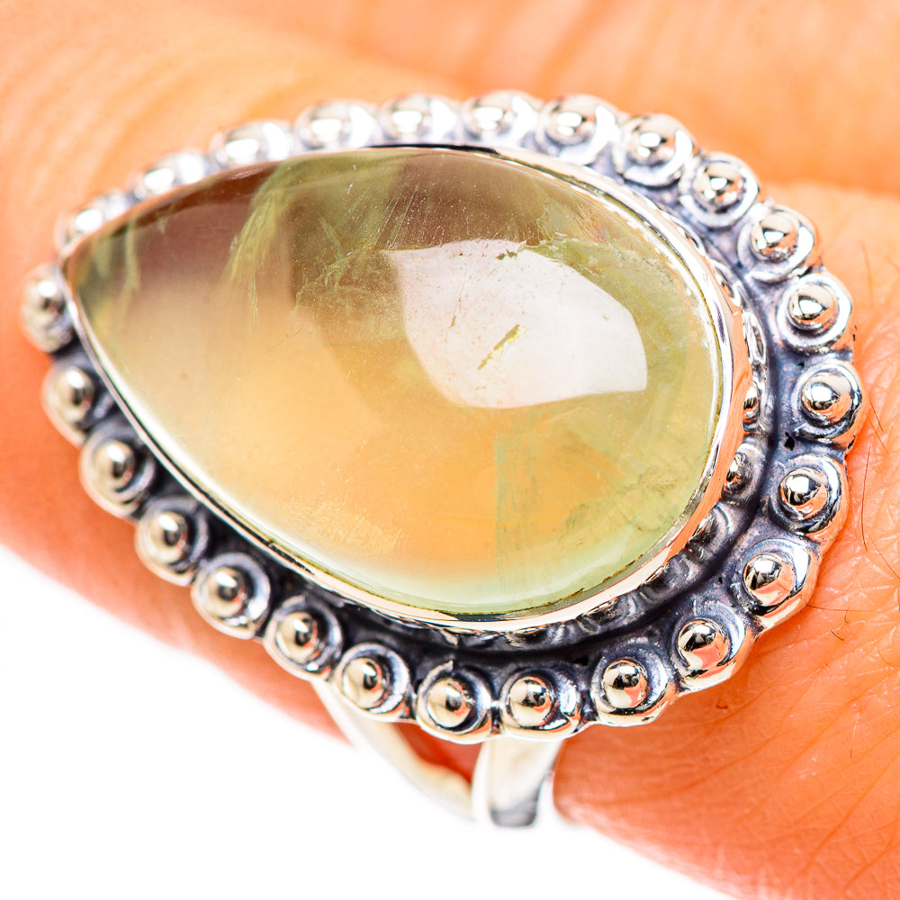 Prehnite Rings handcrafted by Anasilvercos - RING133411