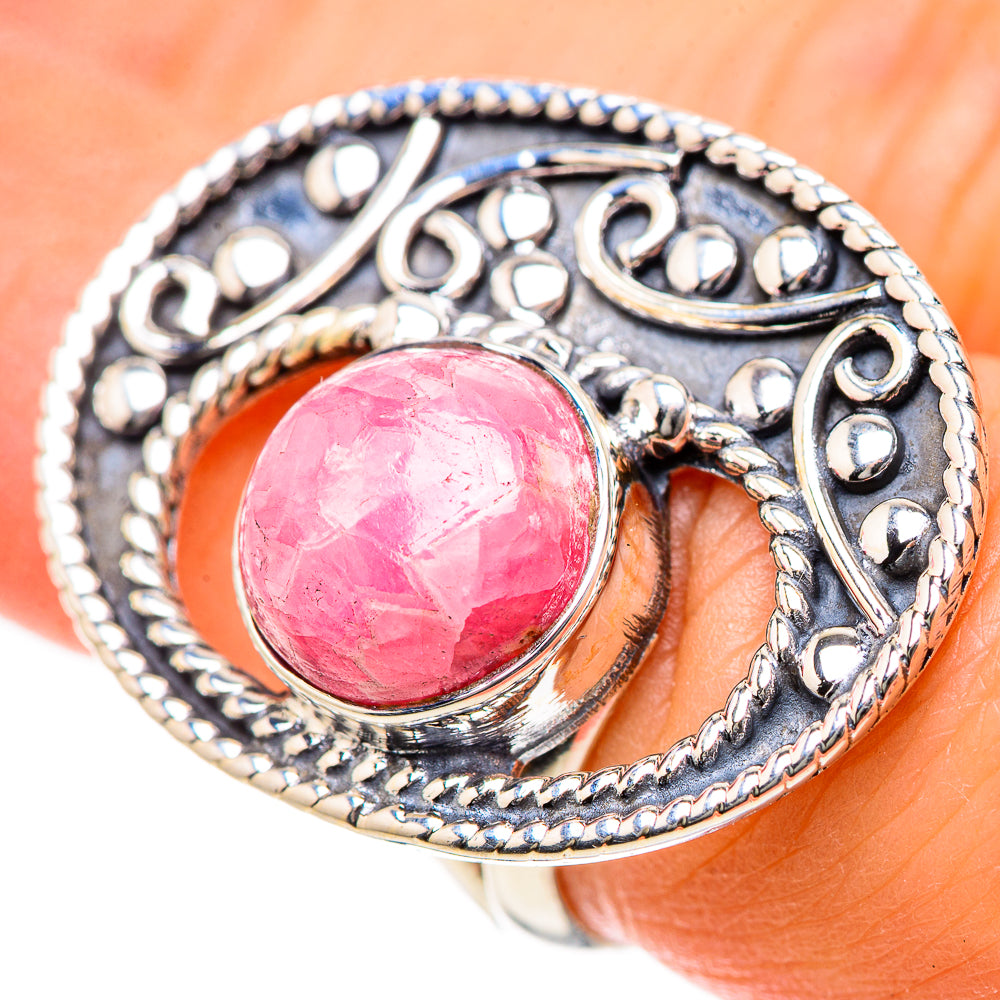 Rhodochrosite Rings handcrafted by Anasilvercos - RING133413